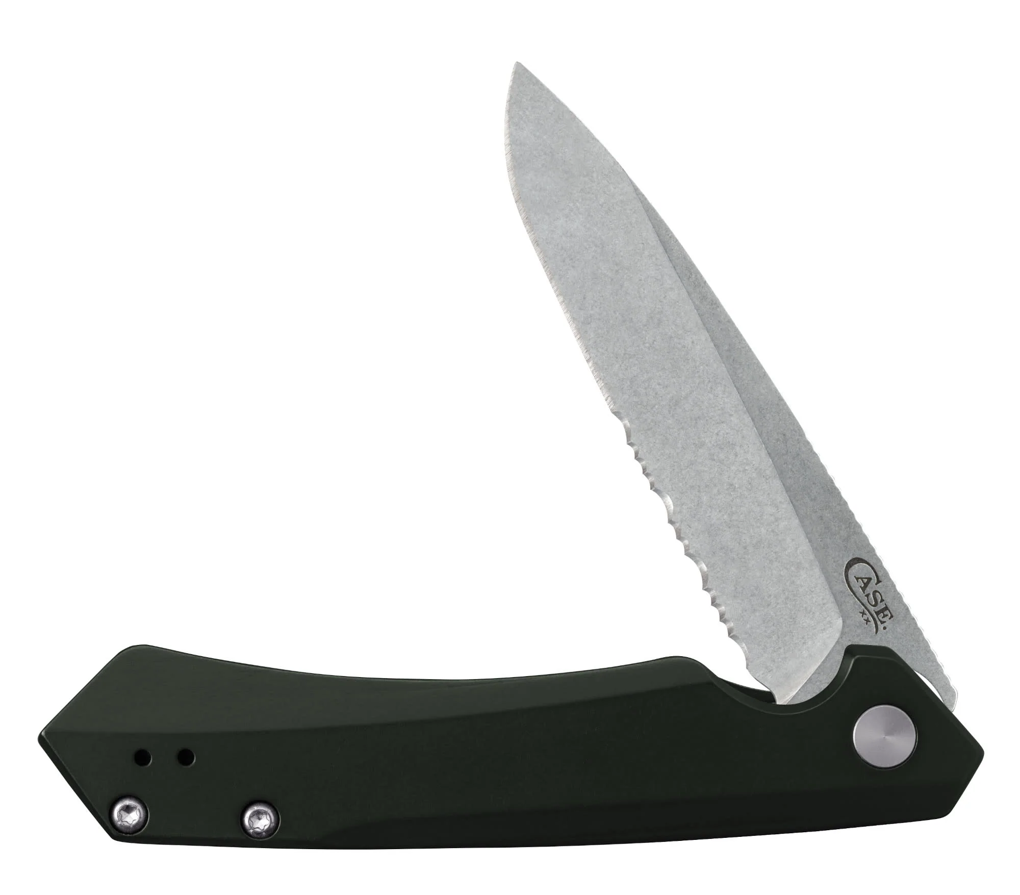 OD Green Anodized Aluminum Kinzua® with Serrated Blade