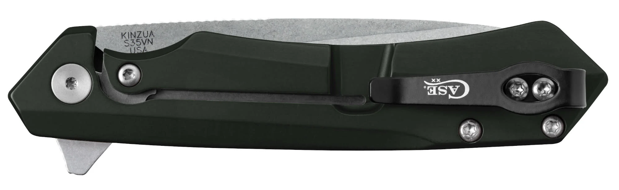 OD Green Anodized Aluminum Kinzua® with Serrated Blade - Image 3