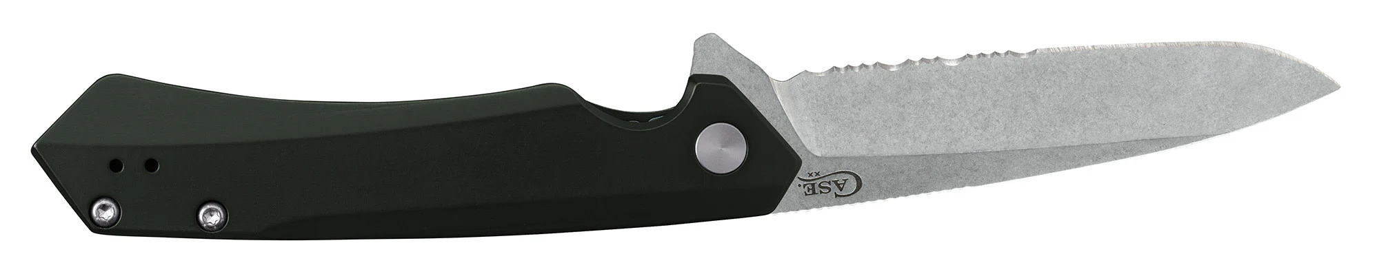 OD Green Anodized Aluminum Kinzua® with Serrated Blade - Image 4