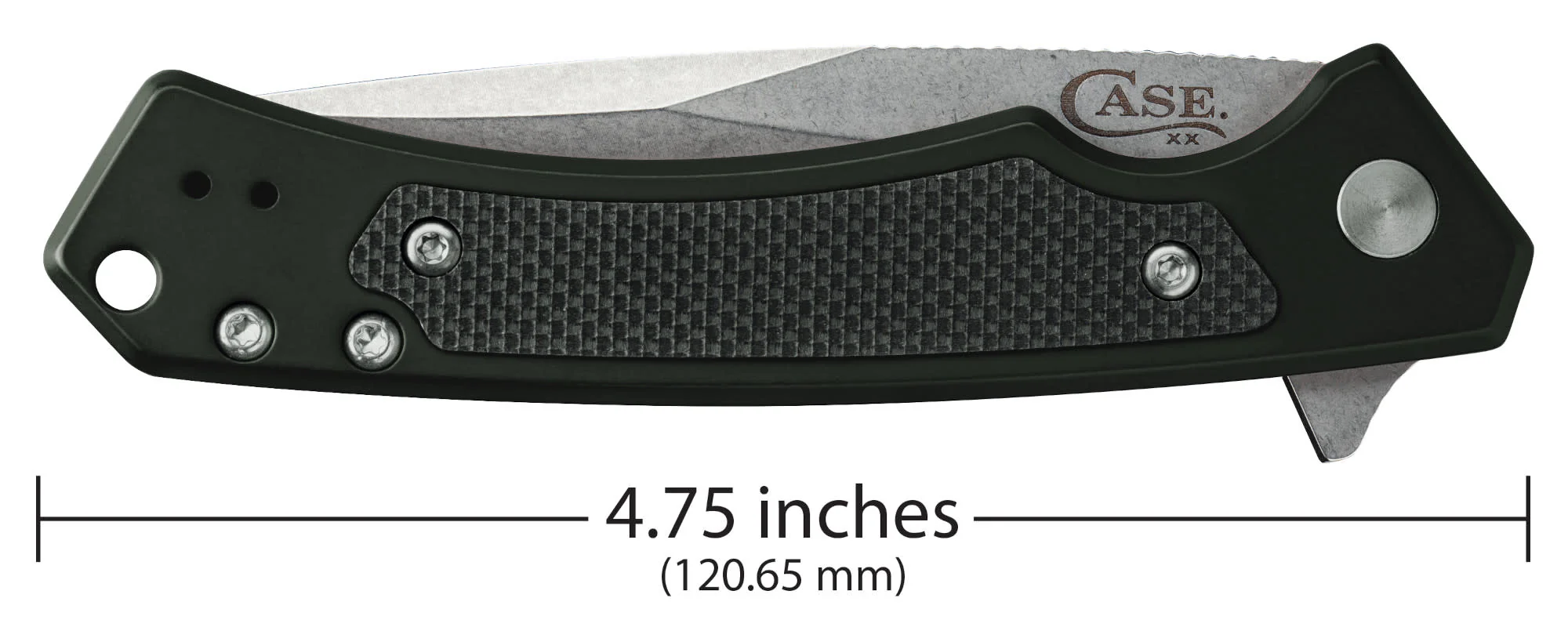 OD Green Anodized Aluminum with Black G10 Inlay Marilla® with Serrated Blade - Image 2