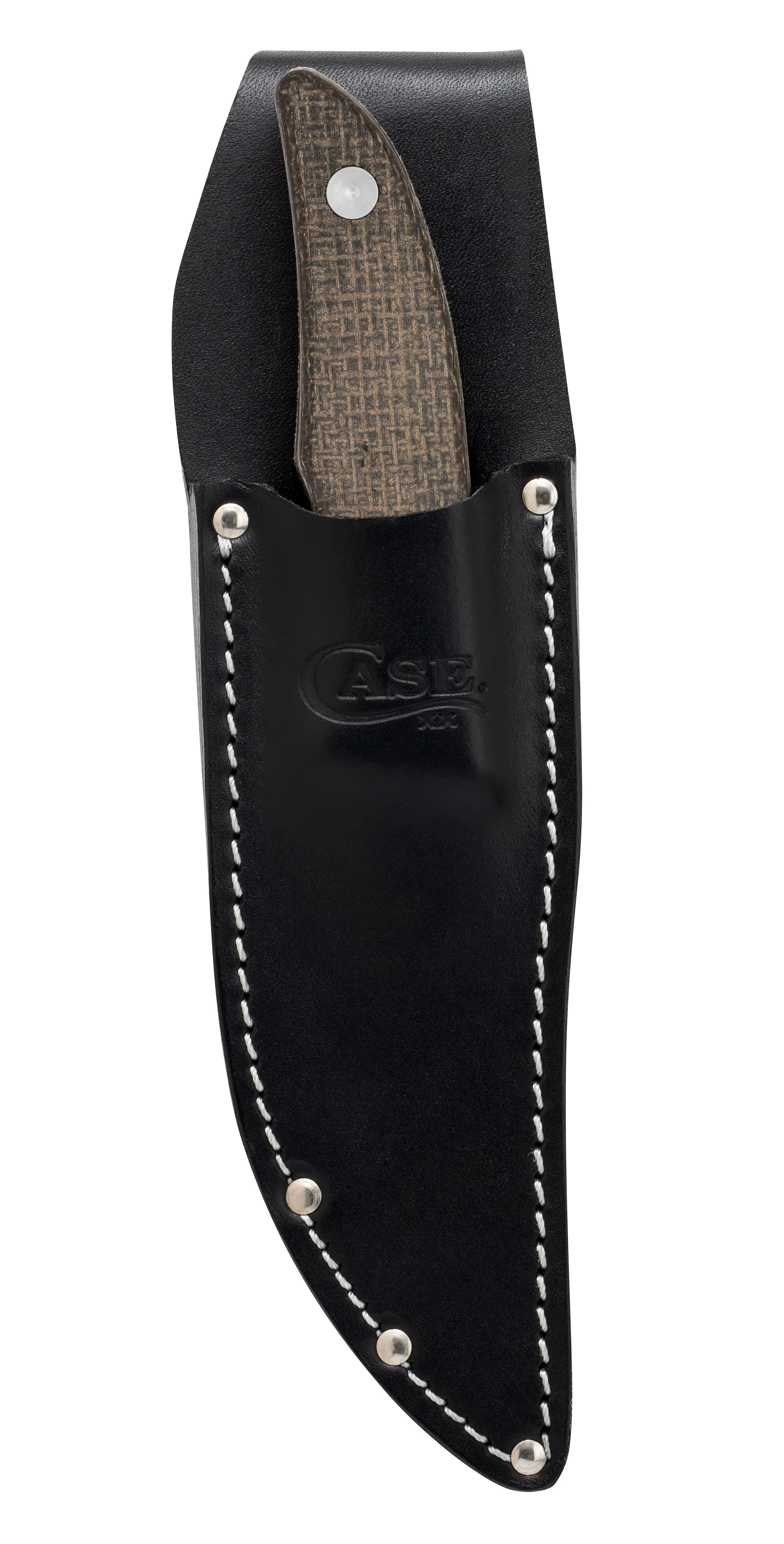 OD Green Burlap Micarta® Hunter CT1 with Embellished Leather Sheath - Image 6