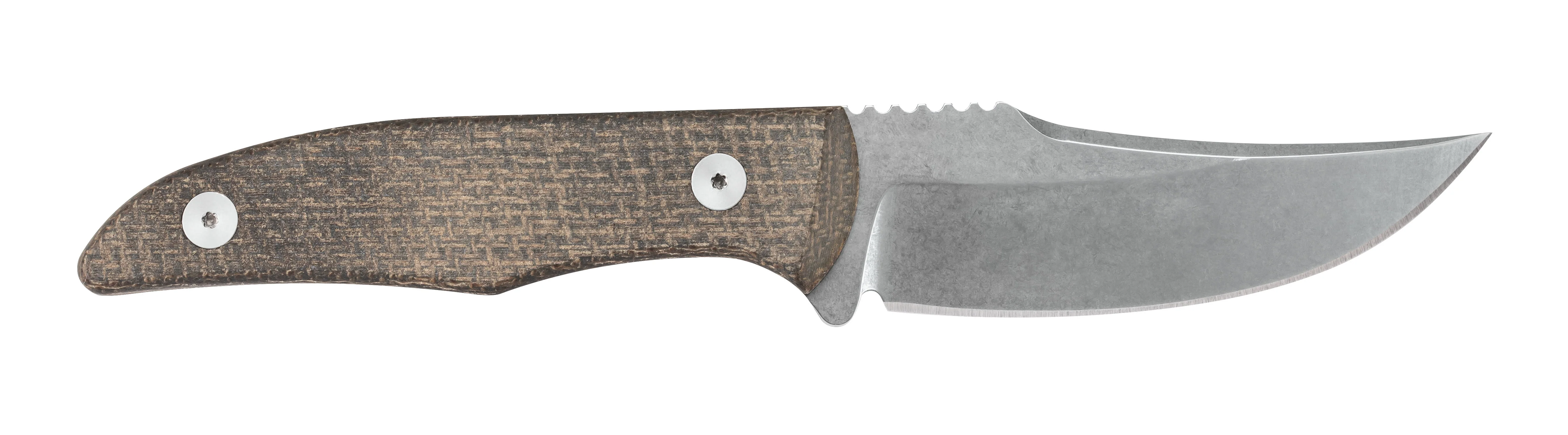 OD Green Burlap Micarta® Hunter CT1 with Embellished Leather Sheath - Image 7