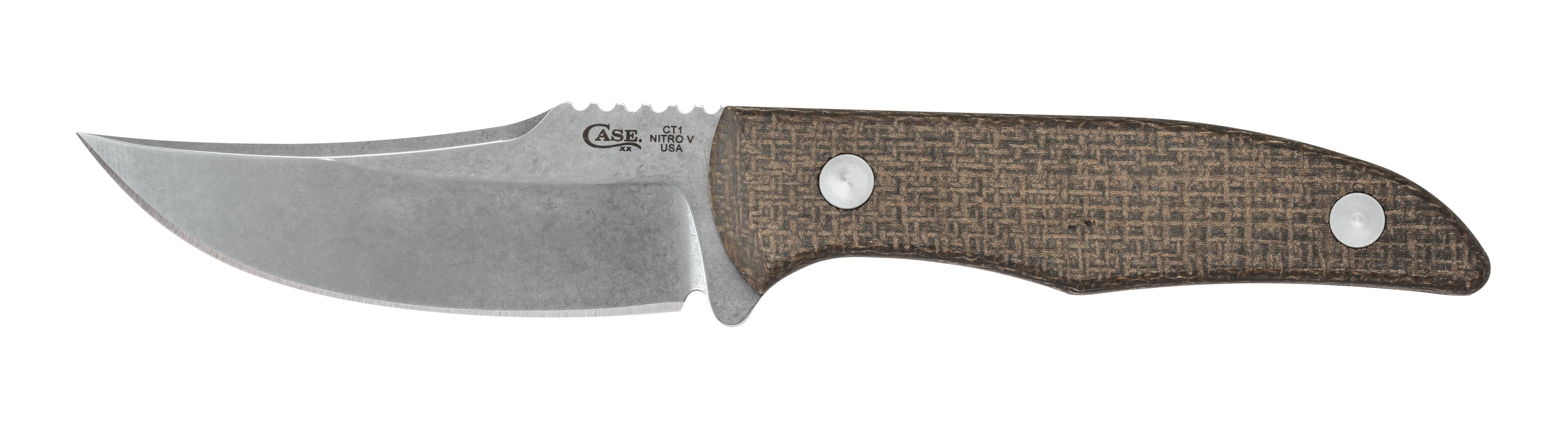 OD Green Burlap Micarta® Hunter CT1 with Embellished Leather Sheath - Image 8