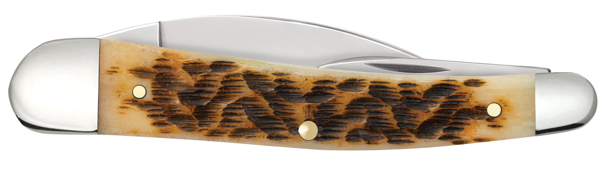 Peach Seed Jig Amber Bone CS Seahorse Whittler - Image 3