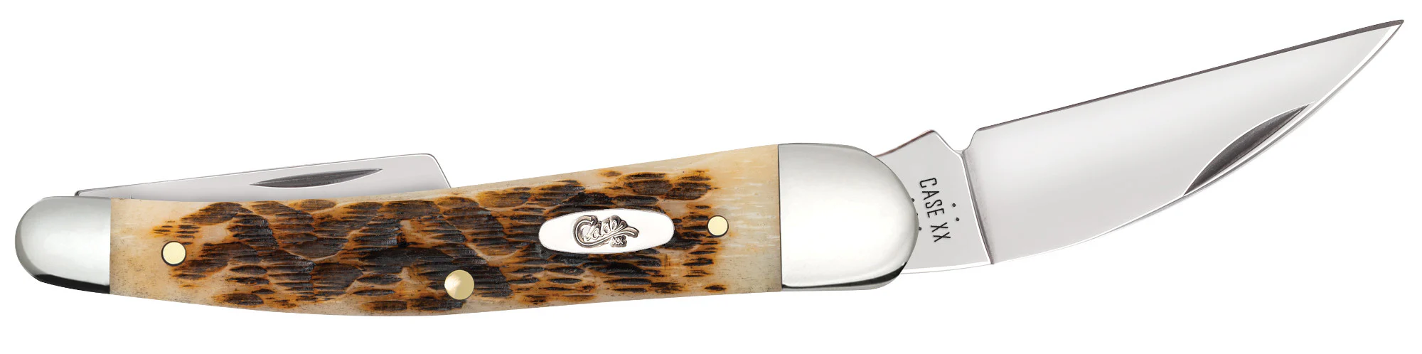 Peach Seed Jig Amber Bone CS Seahorse Whittler - Image 4