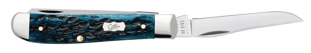 Pocket Worn® Peach Seed Jig Mediterranean Blue Bone Mini Trapper - Image 4