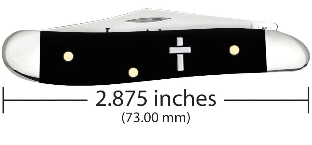Religious Sayings Jeremiah 29:11 Embellished Smooth Black Synthetic Peanut - Image 3