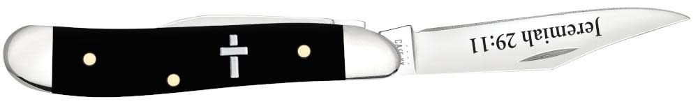 Religious Sayings Jeremiah 29:11 Embellished Smooth Black Synthetic Peanut - Image 5