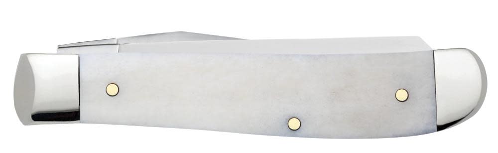 Religious Sayings Rejoice Embellished Smooth Natural Bone Mini Trapper - Image 4