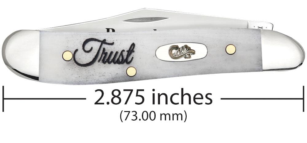 Religious Sayings Trust Embellished Smooth Natural Bone Peanut - Image 3