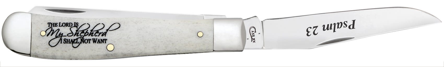Religious Sayings Psalm 23 Embellished Smooth Natural Bone Trapper - Image 4
