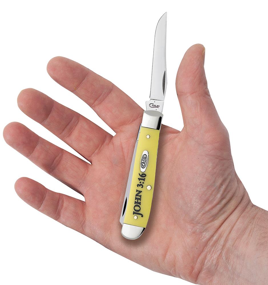 Religious Sayings Embellished Yellow Synthetic Mini Trapper - Image 5