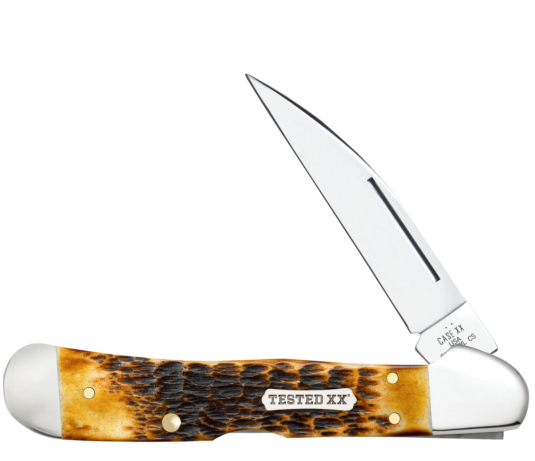Rogers Jigged Burnt Amber Bone CS CopperLock®