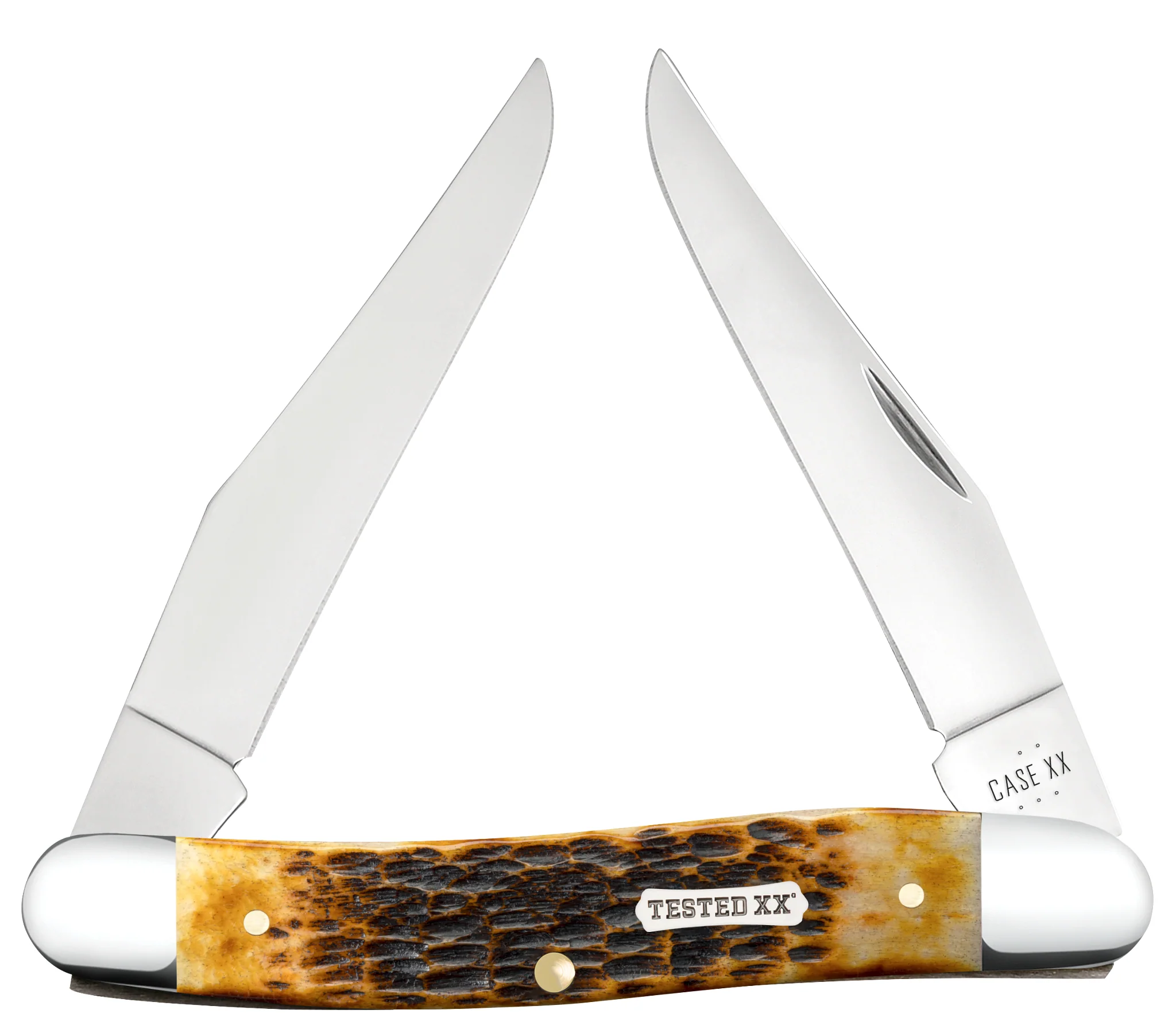 Rogers Jigged Burnt Amber Bone CS Muskrat