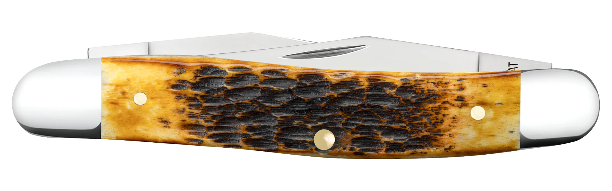 Rogers Jigged Burnt Amber Bone CS Muskrat - Image 3