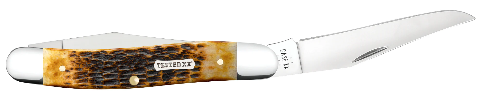 Rogers Jigged Burnt Amber Bone CS Muskrat - Image 4