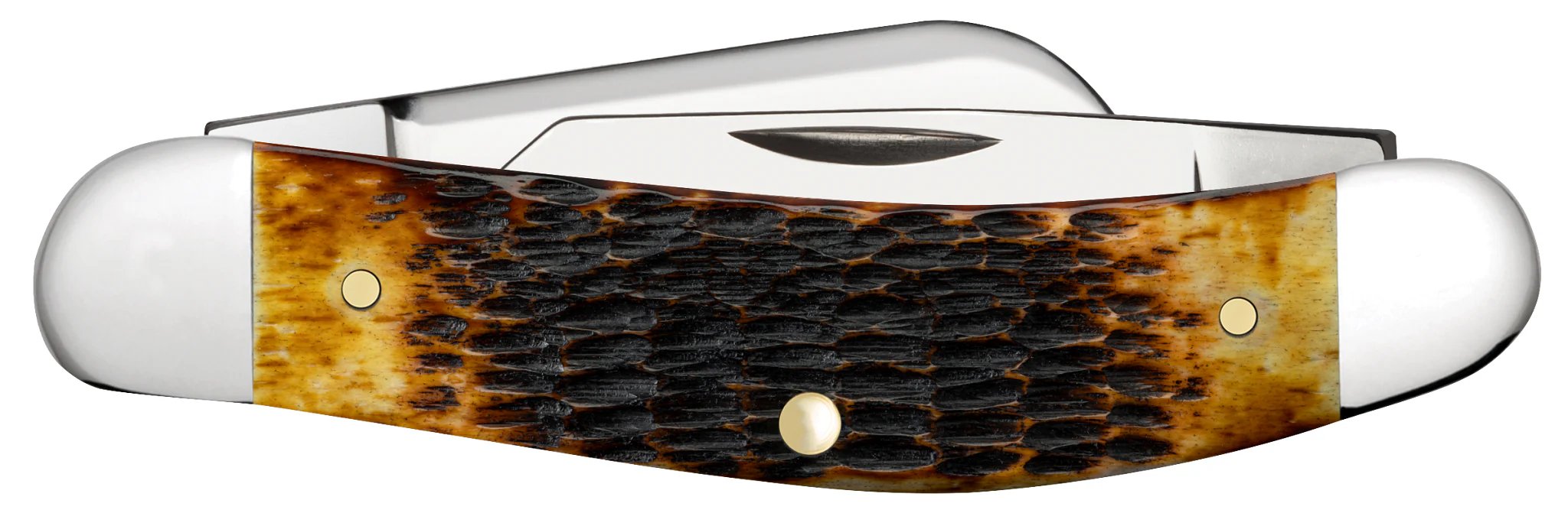 Rogers Jigged Burnt Amber Bone CS Sowbelly - Image 3