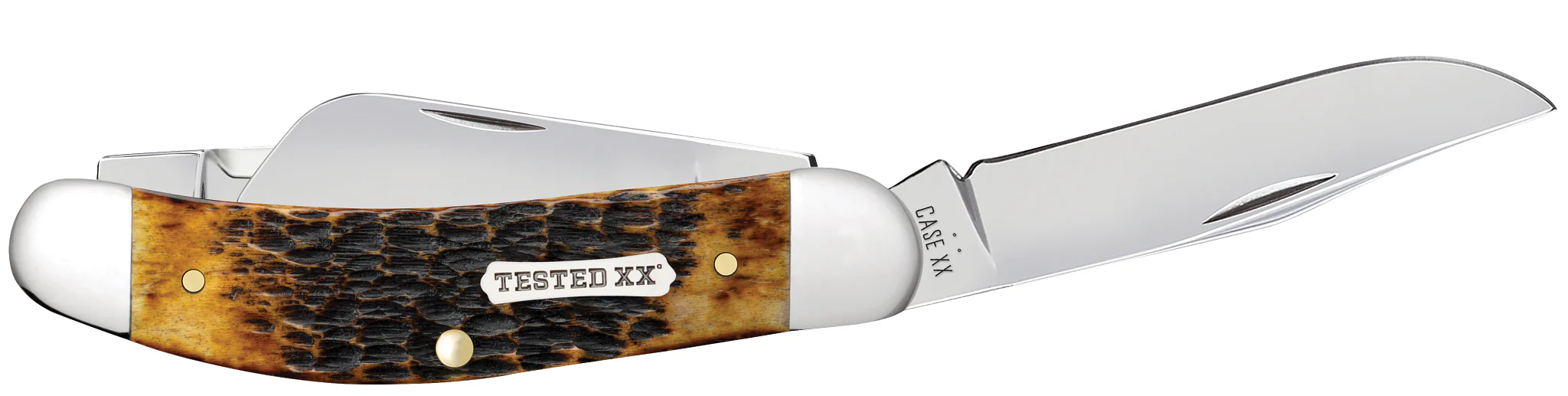 Rogers Jigged Burnt Amber Bone CS Sowbelly - Image 4