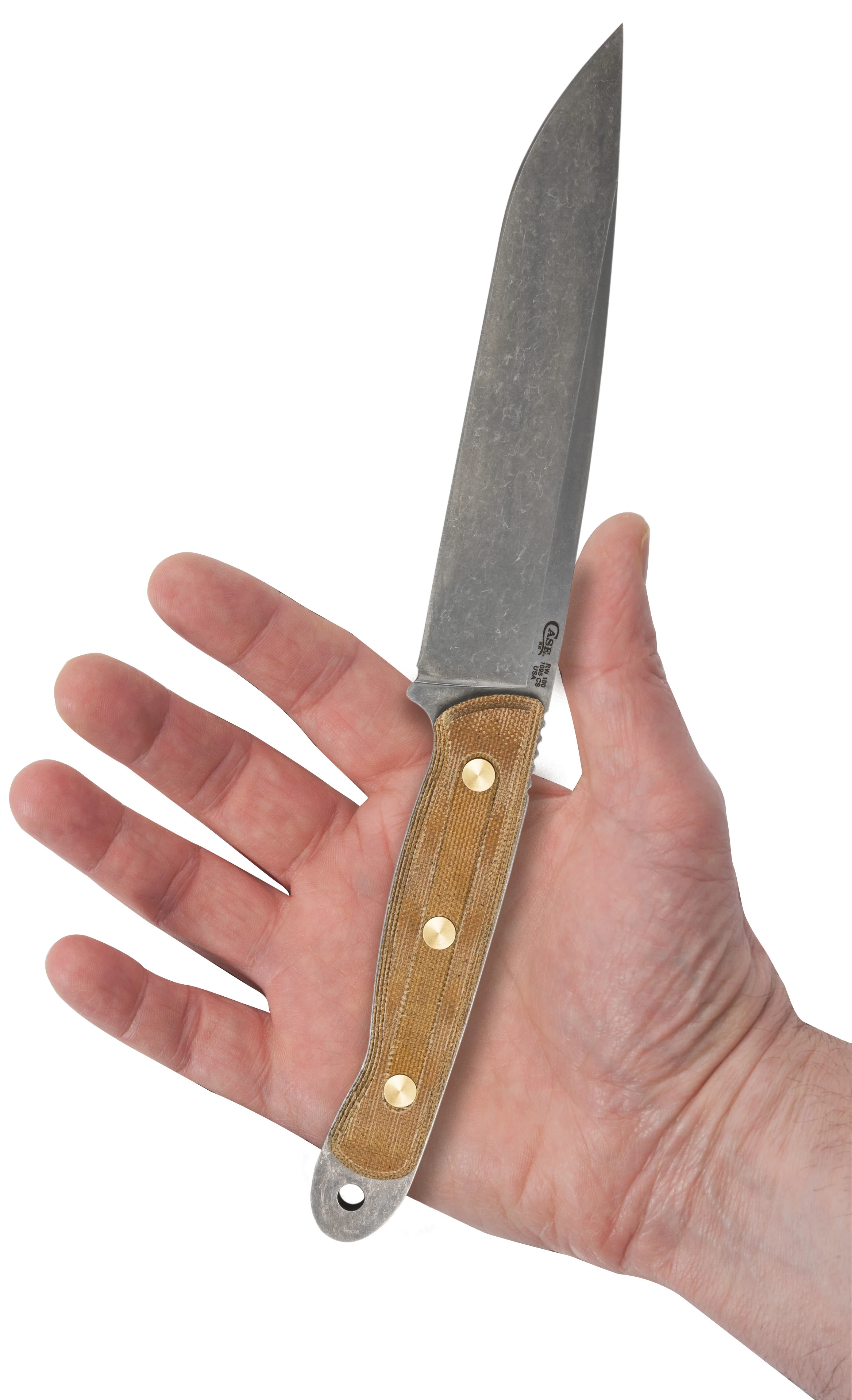 Roland Welker Smooth Natural Micarta® RW 100 Hunter - Image 5