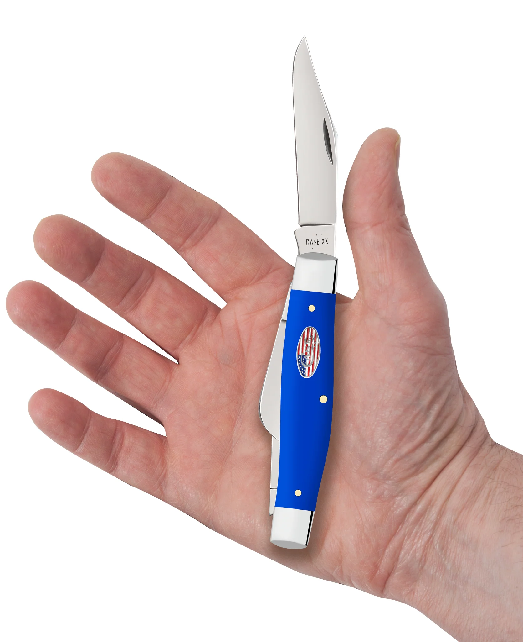 Royal Blue Synthetic Smooth Large Stockman - Image 5