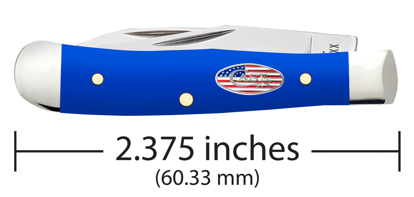 Royal Blue Synthetic Smooth Tiny Trapper - Image 2