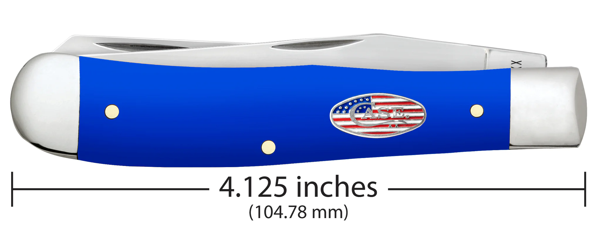 Royal Blue Synthetic Smooth Trapper - Image 2