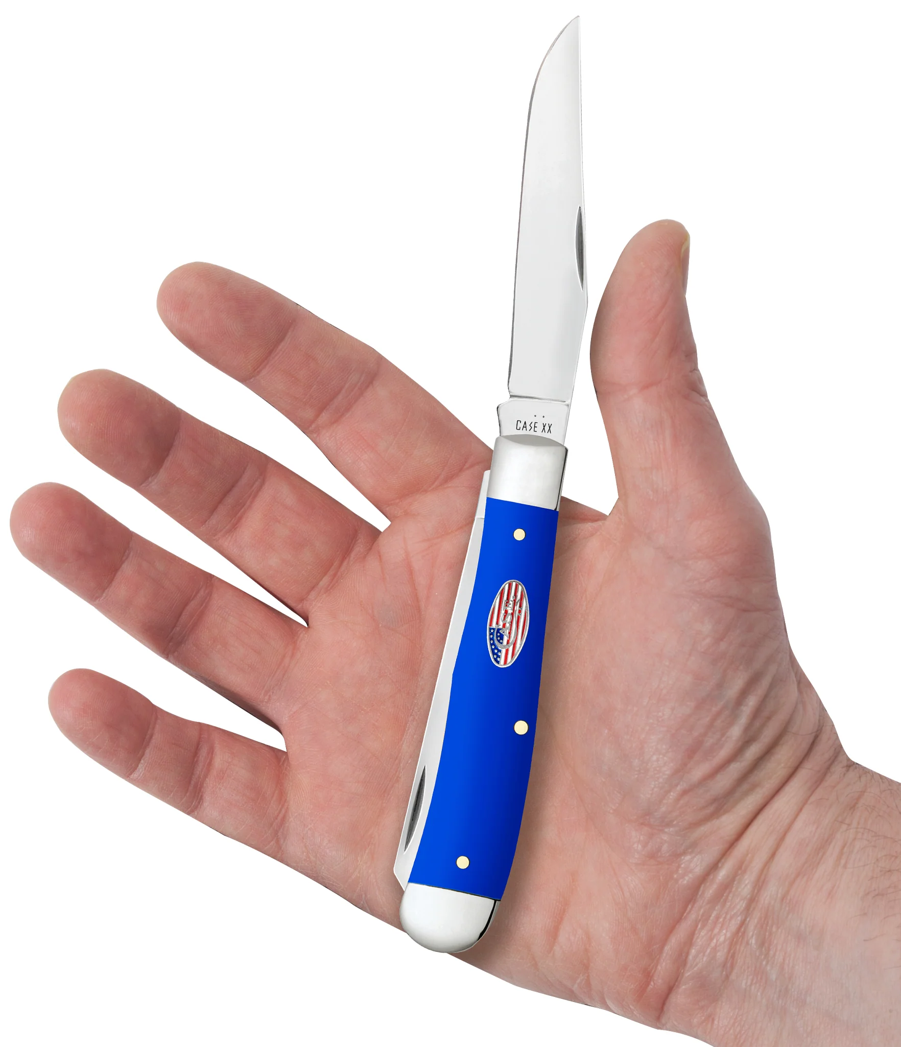 Royal Blue Synthetic Smooth Trapper - Image 5