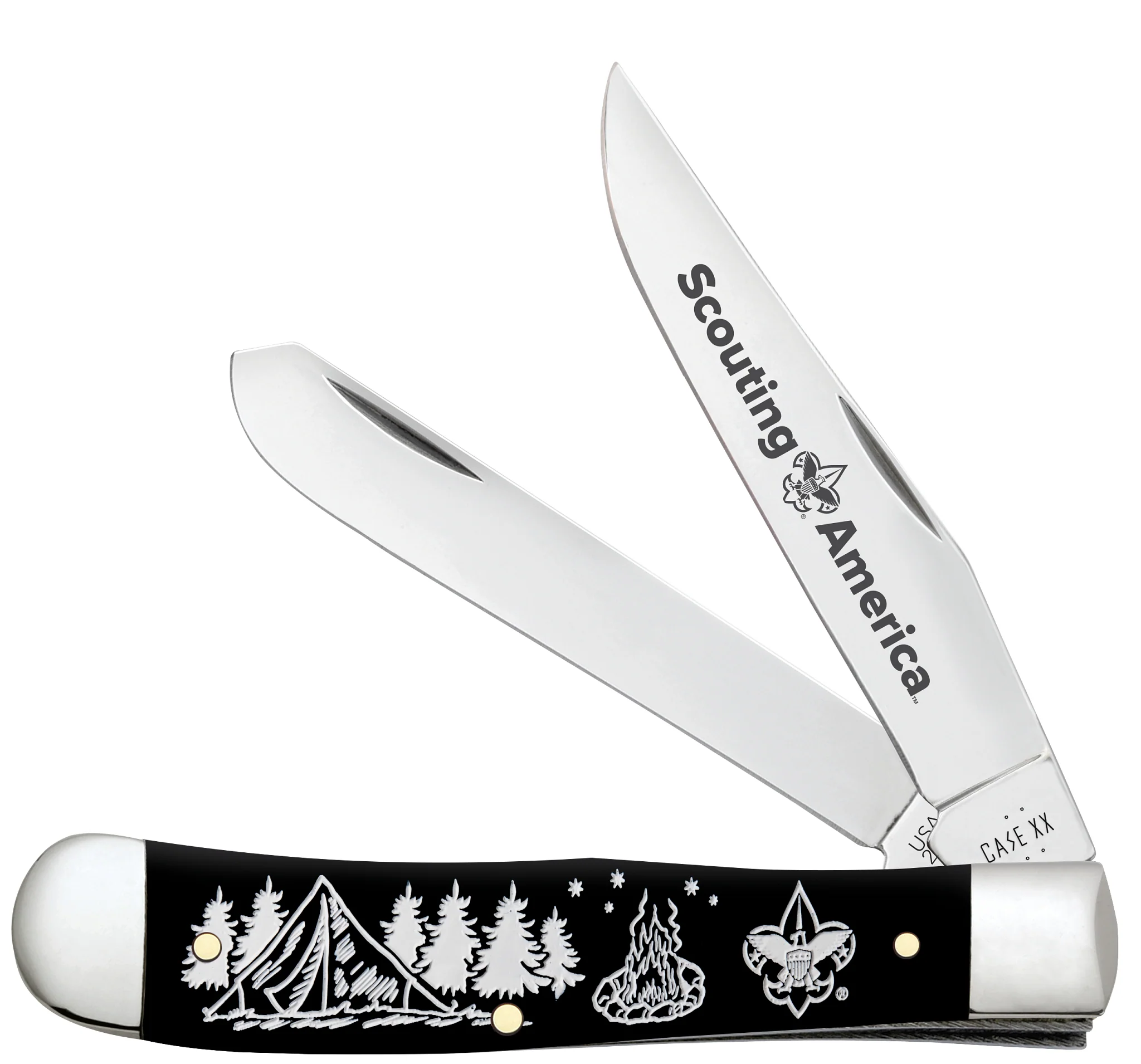 Scouting America™ Embellished Smooth Black Synthetic Trapper