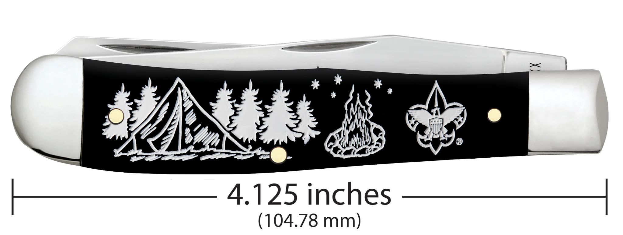 Scouting America™ Embellished Smooth Black Synthetic Trapper - Image 2