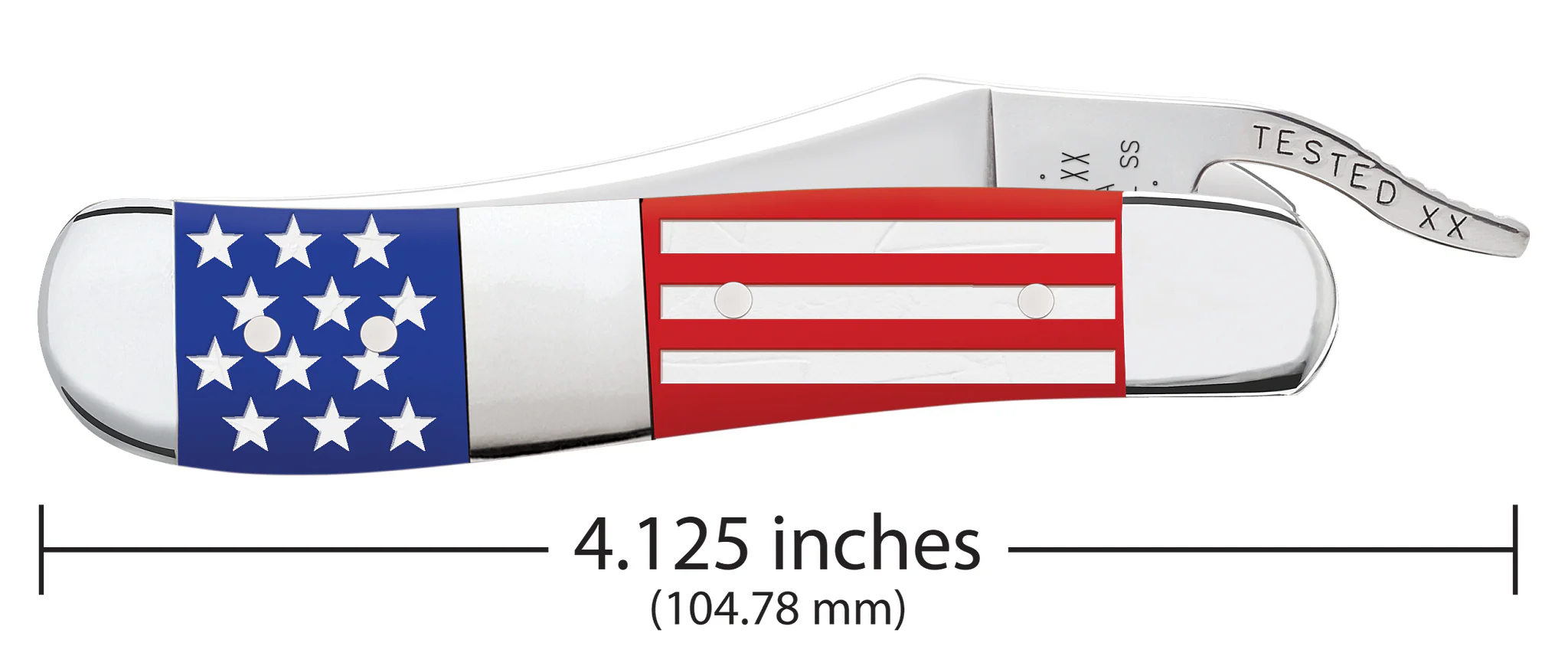 Scouting America™ Embellished Smooth Blue / Red Synthetic Center Bolstered RussLock® - Image 2