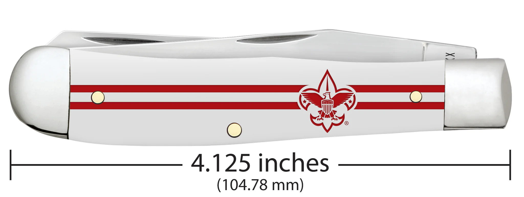 Scouting America™ Embellished Smooth White Synthetic Trapper - Image 2