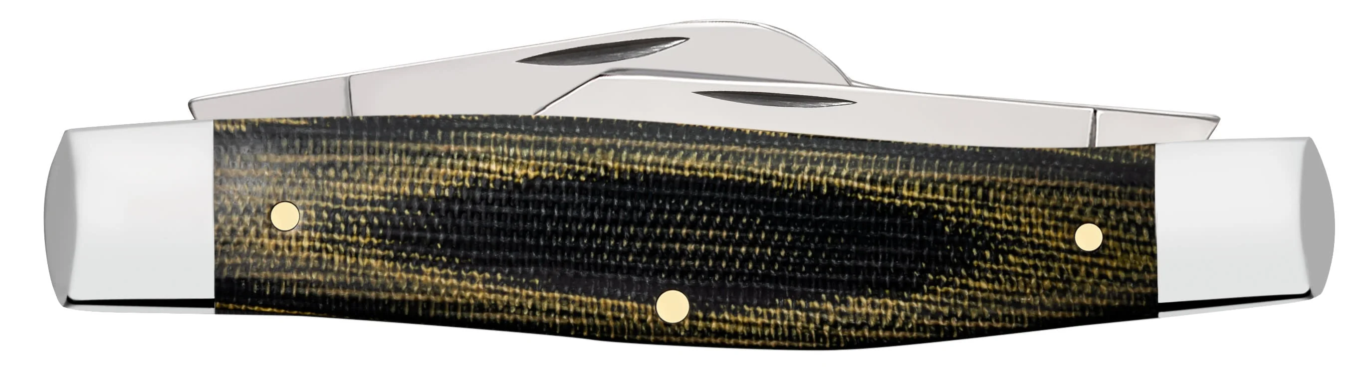 Smooth Black & Green Micarta® Large Stockman - Image 3