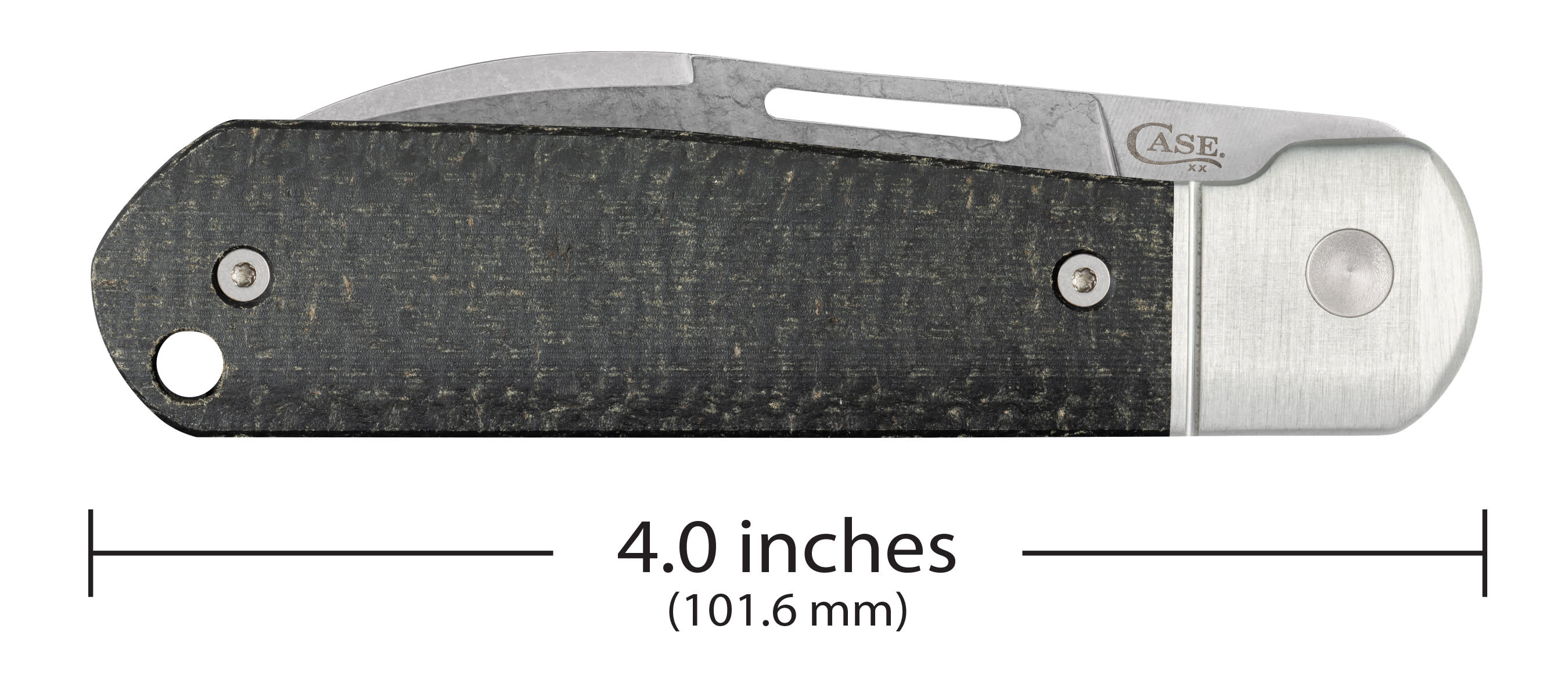 Smooth Black Burlap Micarta® Highbanks® - Image 3