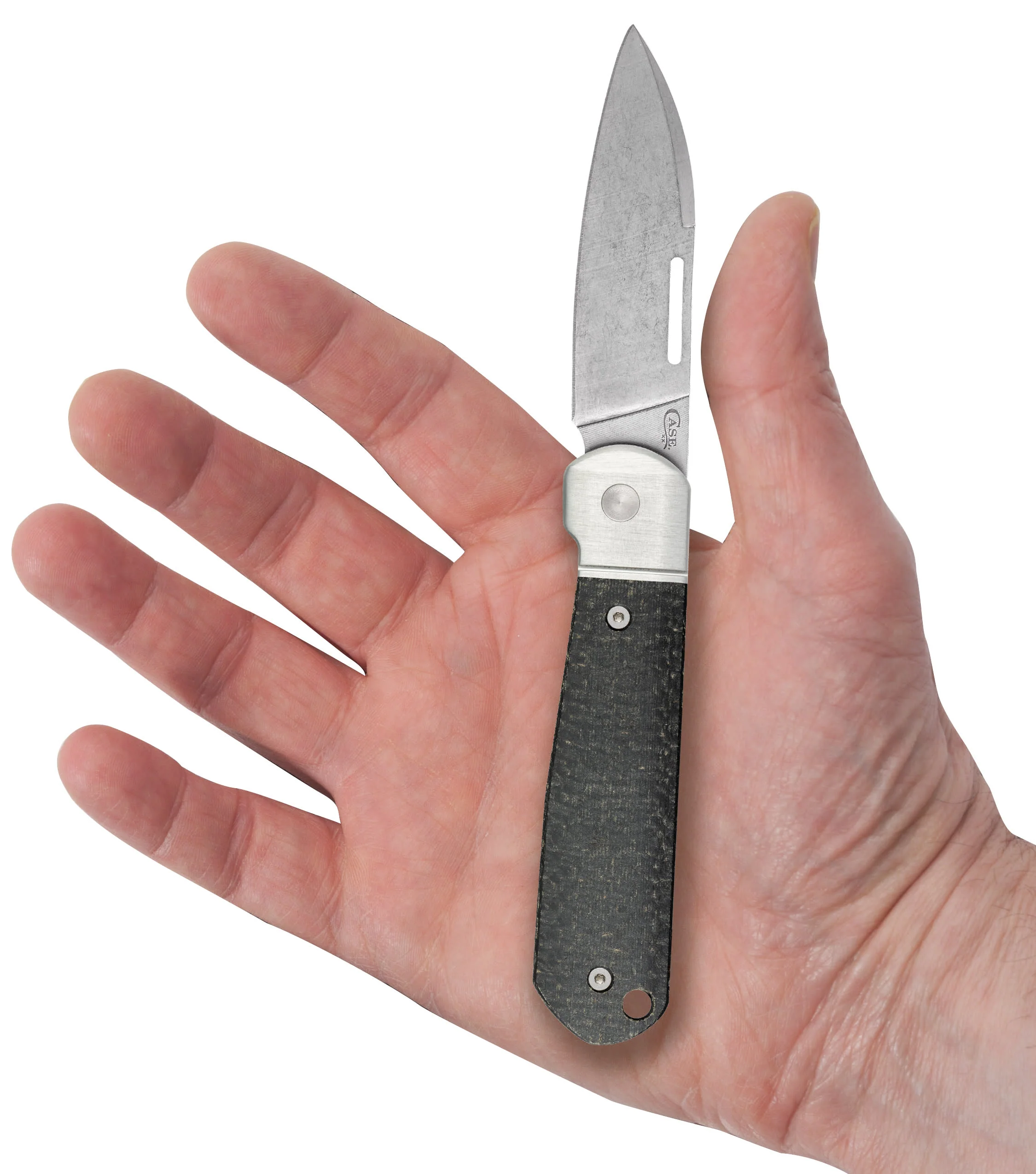Smooth Black Burlap Micarta® Highbanks® - Image 7
