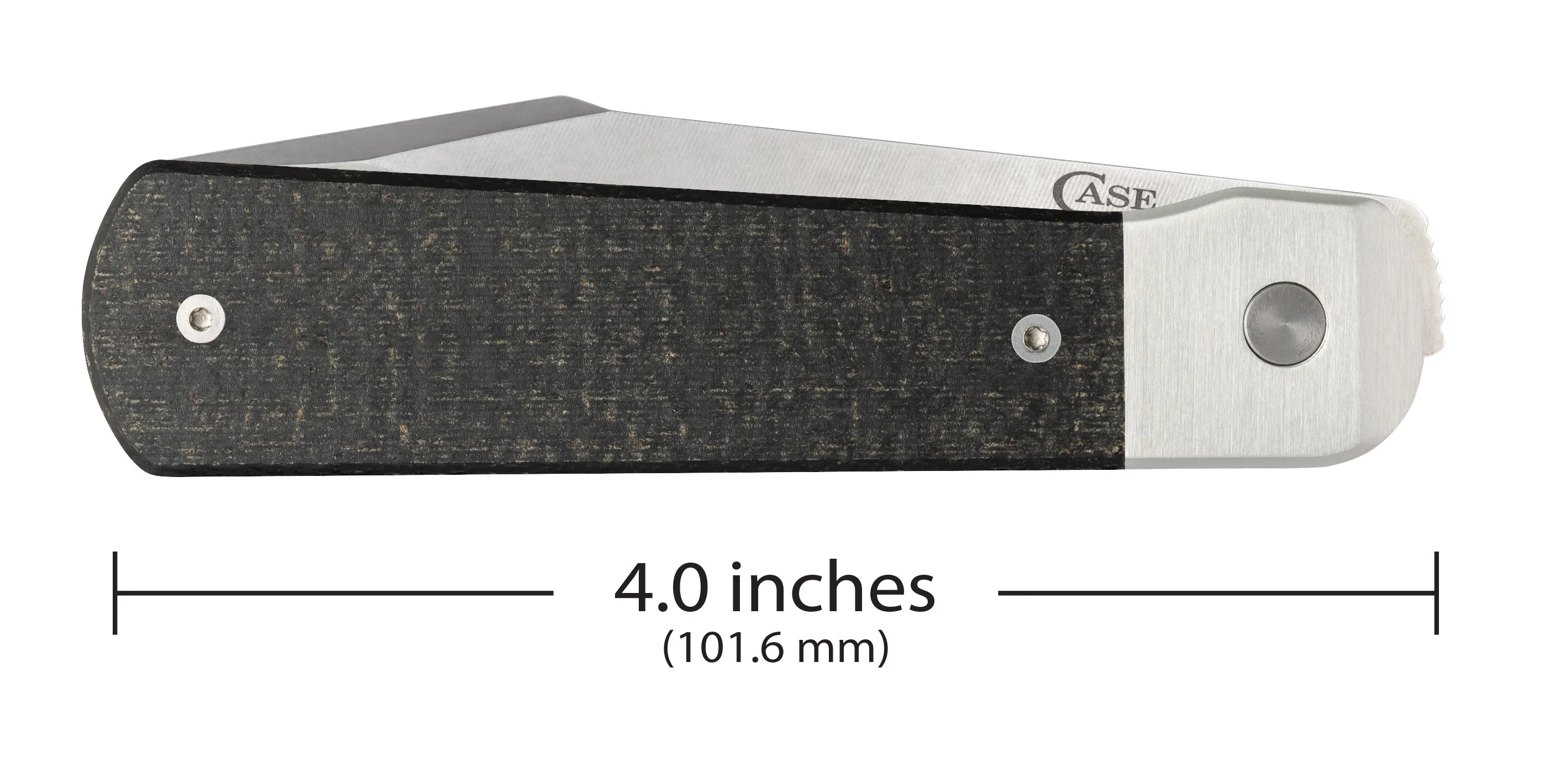 Smooth Black Burlap Micarta® Longhouse® - Image 3