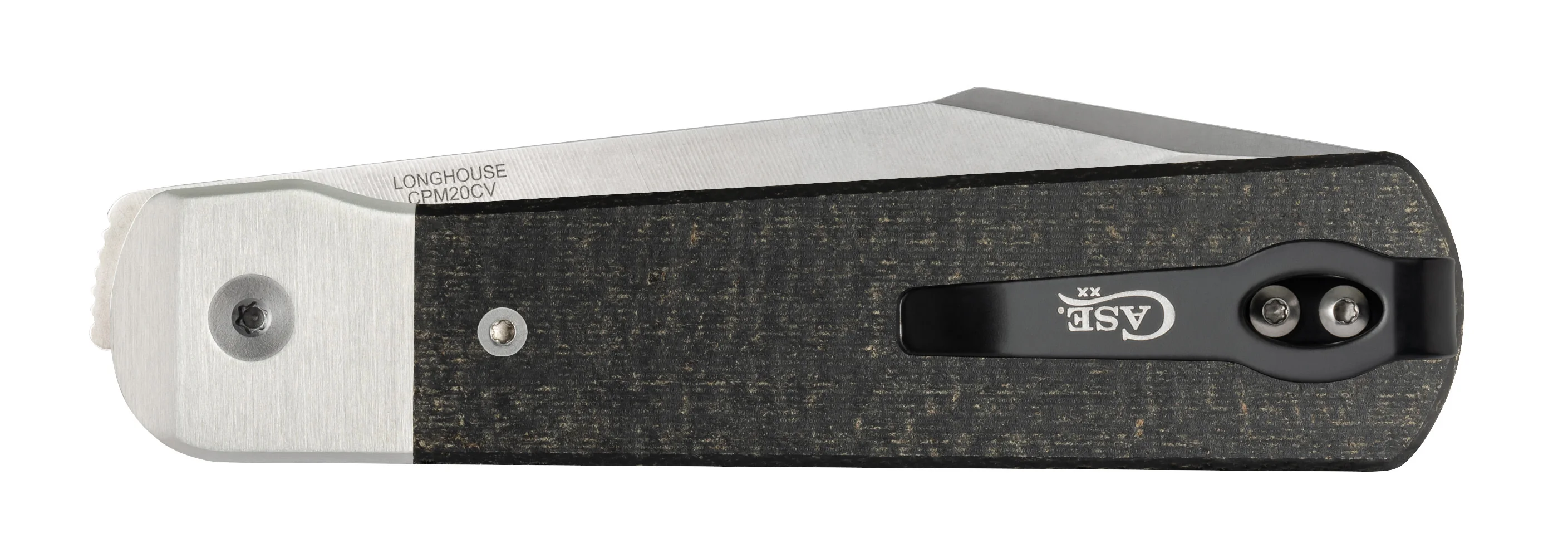 Smooth Black Burlap Micarta® Longhouse® - Image 4