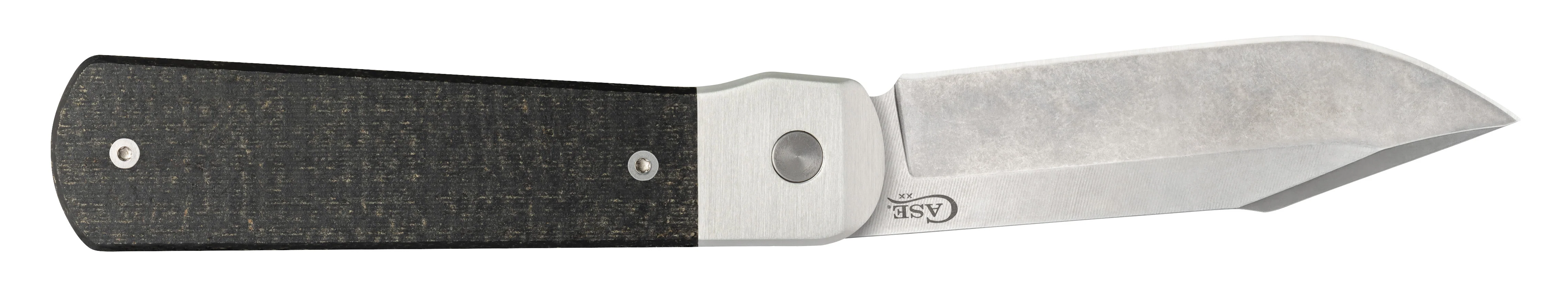 Smooth Black Burlap Micarta® Longhouse® - Image 5