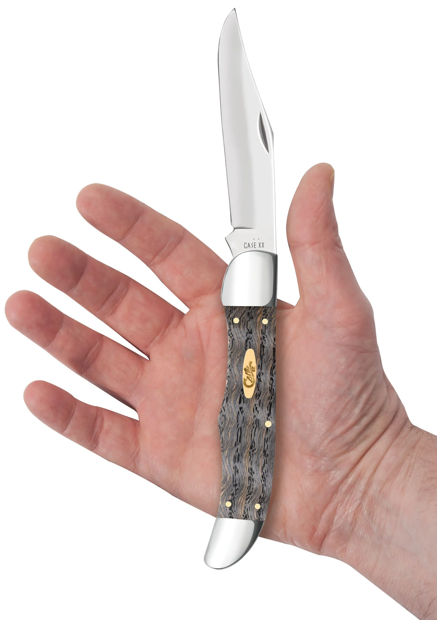 Smooth Black Curly Oak Wood Folding Hunter - Image 5