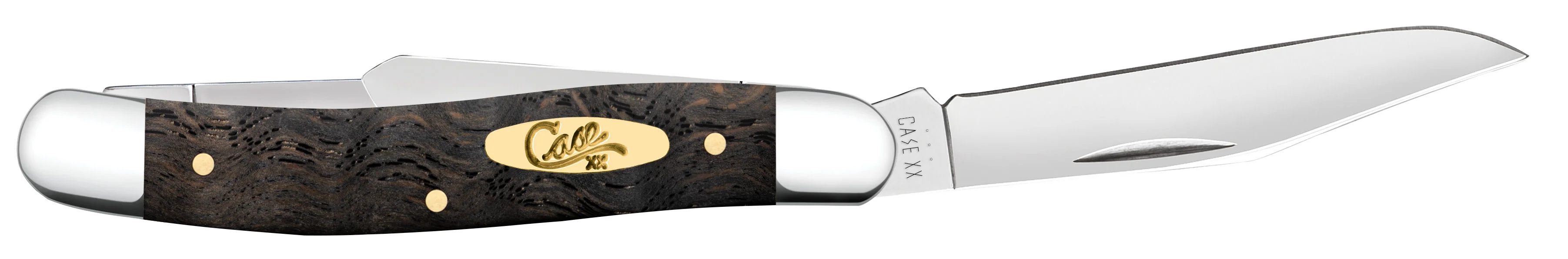 Smooth Black Curly Oak Wood Medium Stockman - Image 4