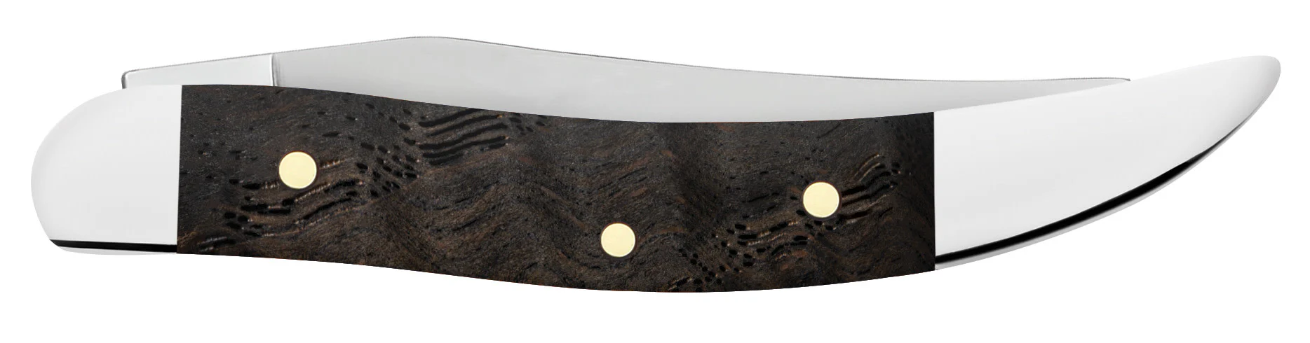Smooth Black Curly Oak Wood Small Texas Toothpick - Image 3