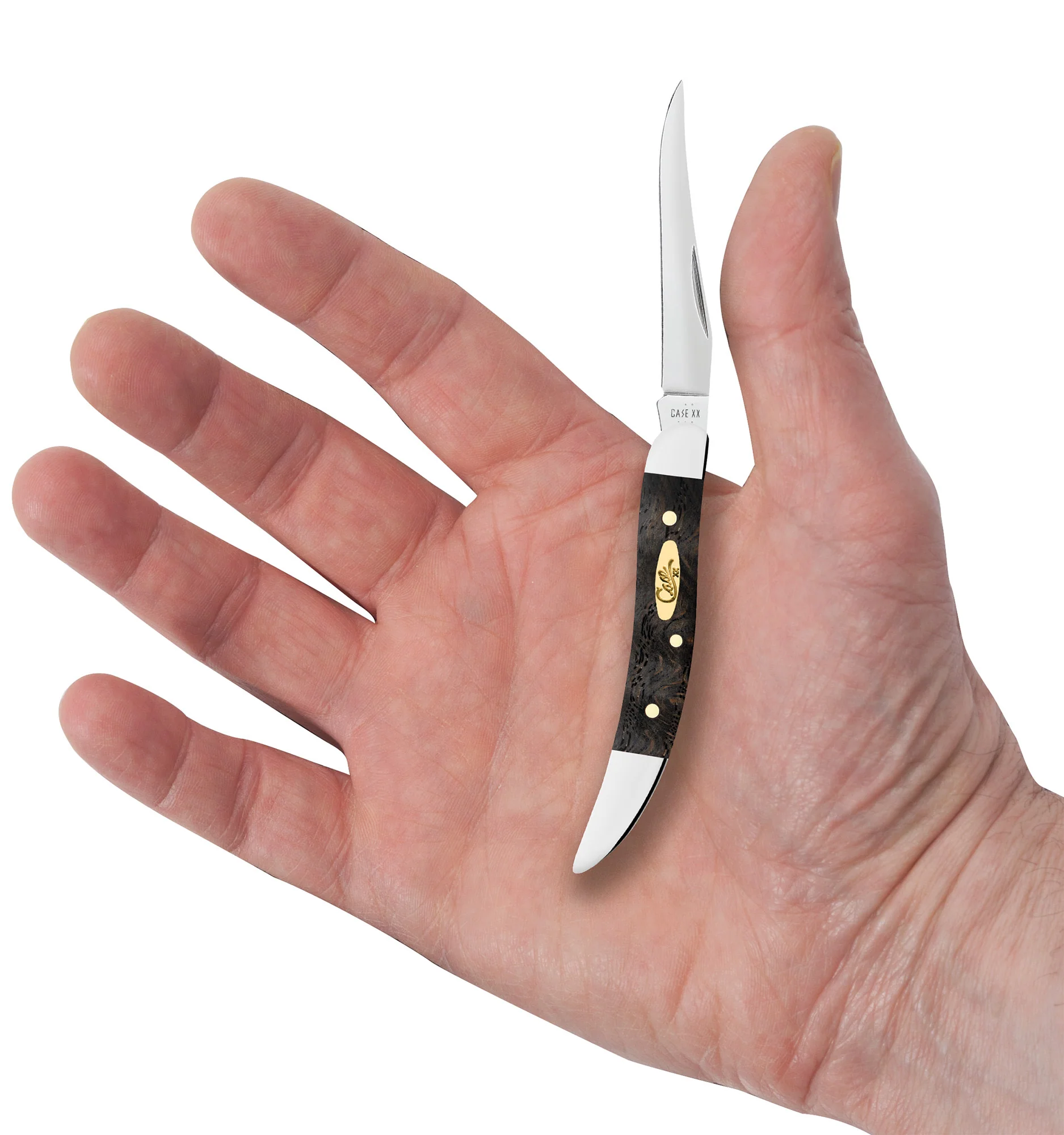 Smooth Black Curly Oak Wood Small Texas Toothpick - Image 5