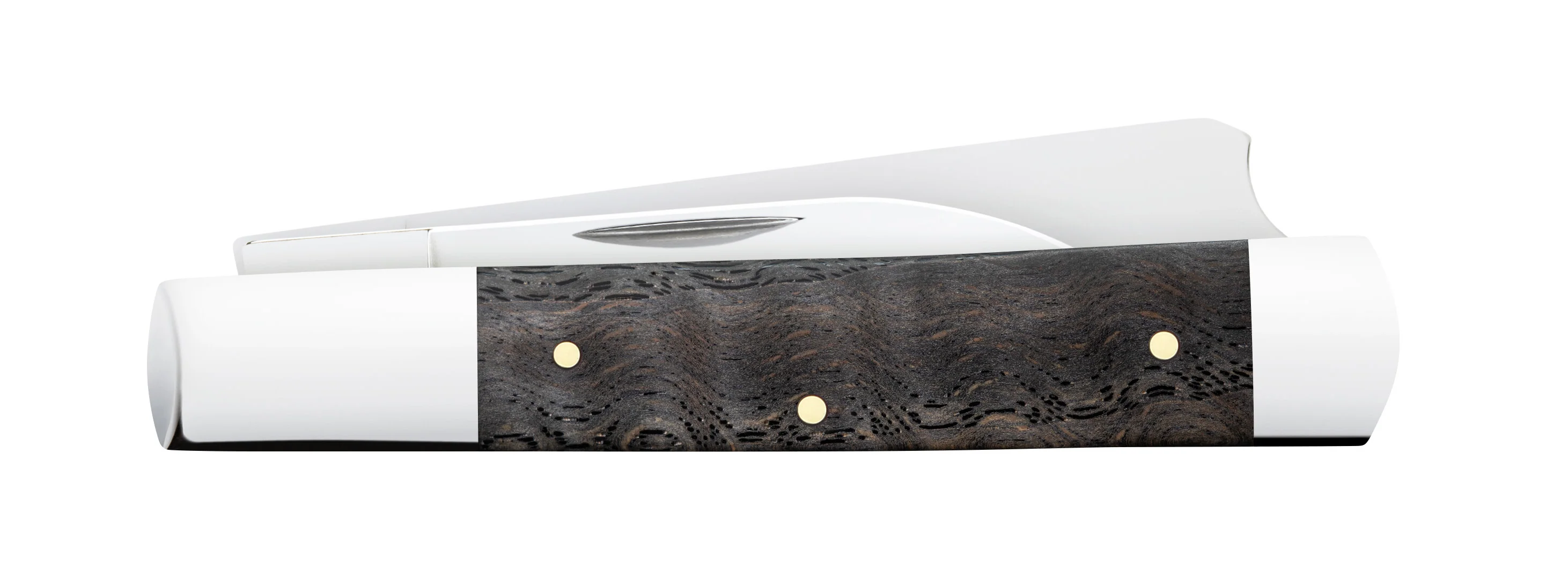 Smooth Black Curly Oak Wood Trapper - Image 3