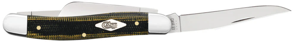 Smooth Black & Green Natural Canvas Micarta® Medium Stockman - Image 4