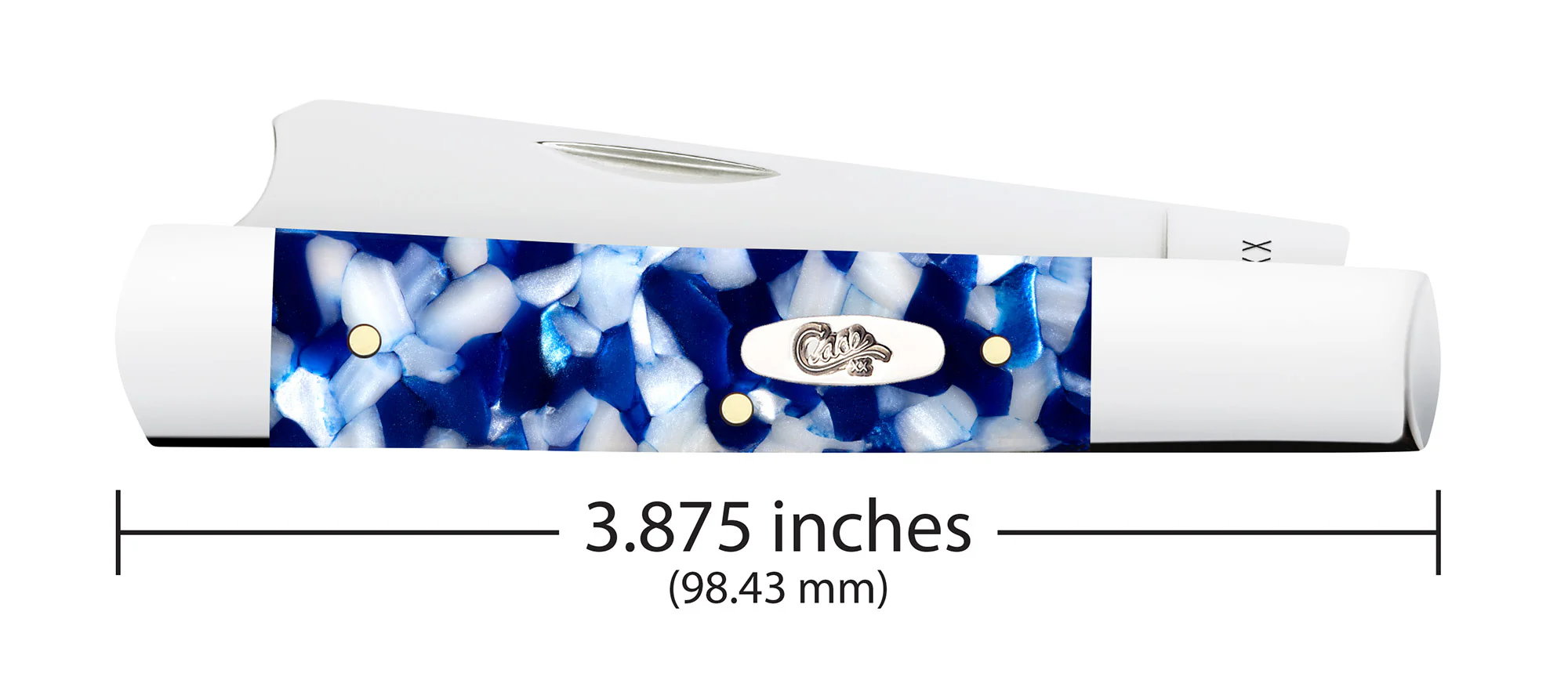 Smooth Blue Crackle Kirinite® Razor - Image 2