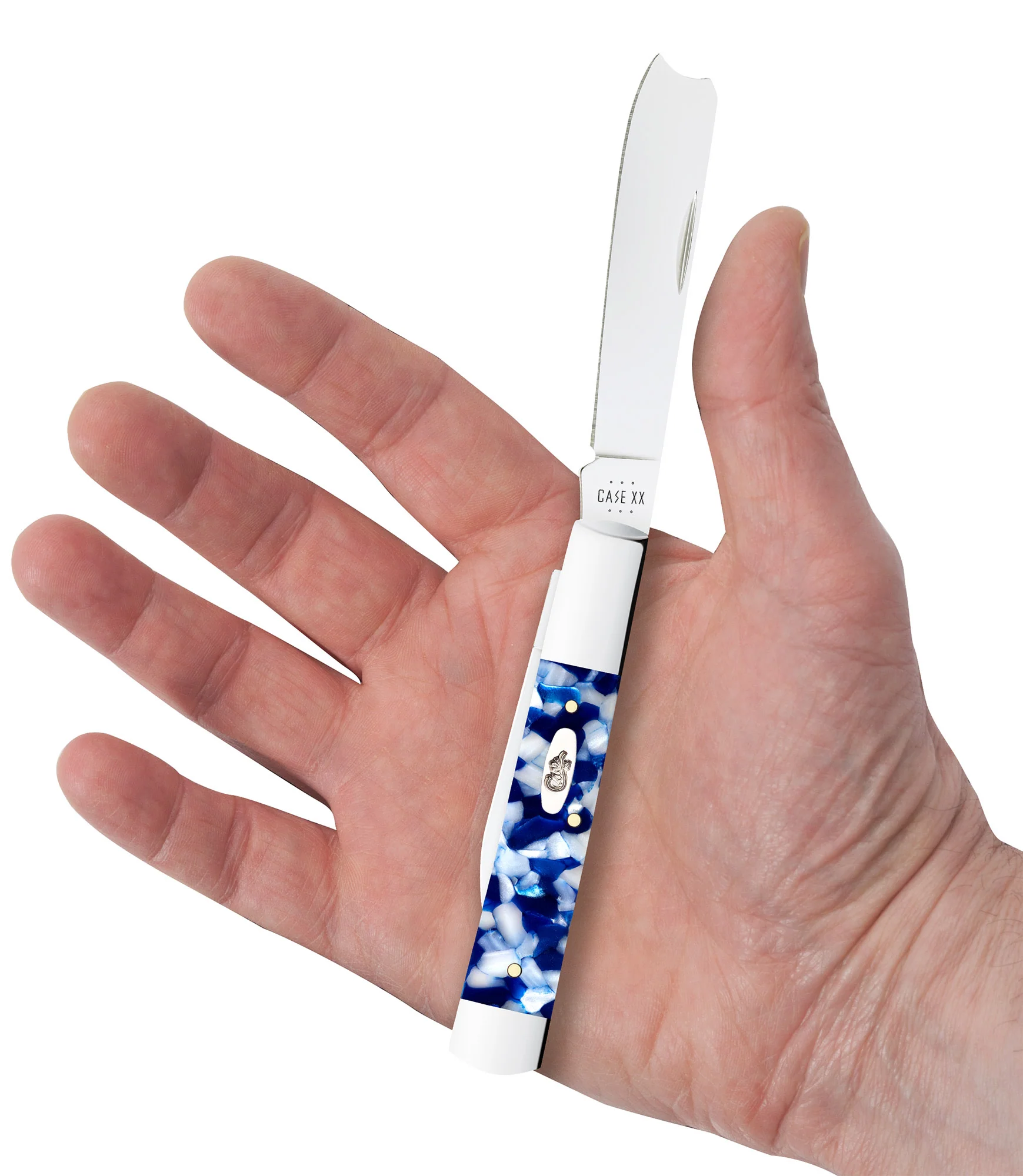 Smooth Blue Crackle Kirinite® Razor - Image 5