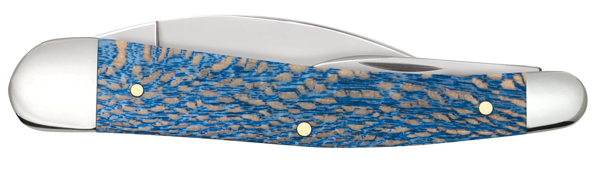 Smooth Blue Sycamore Wood Seahorse Whittler - Image 3