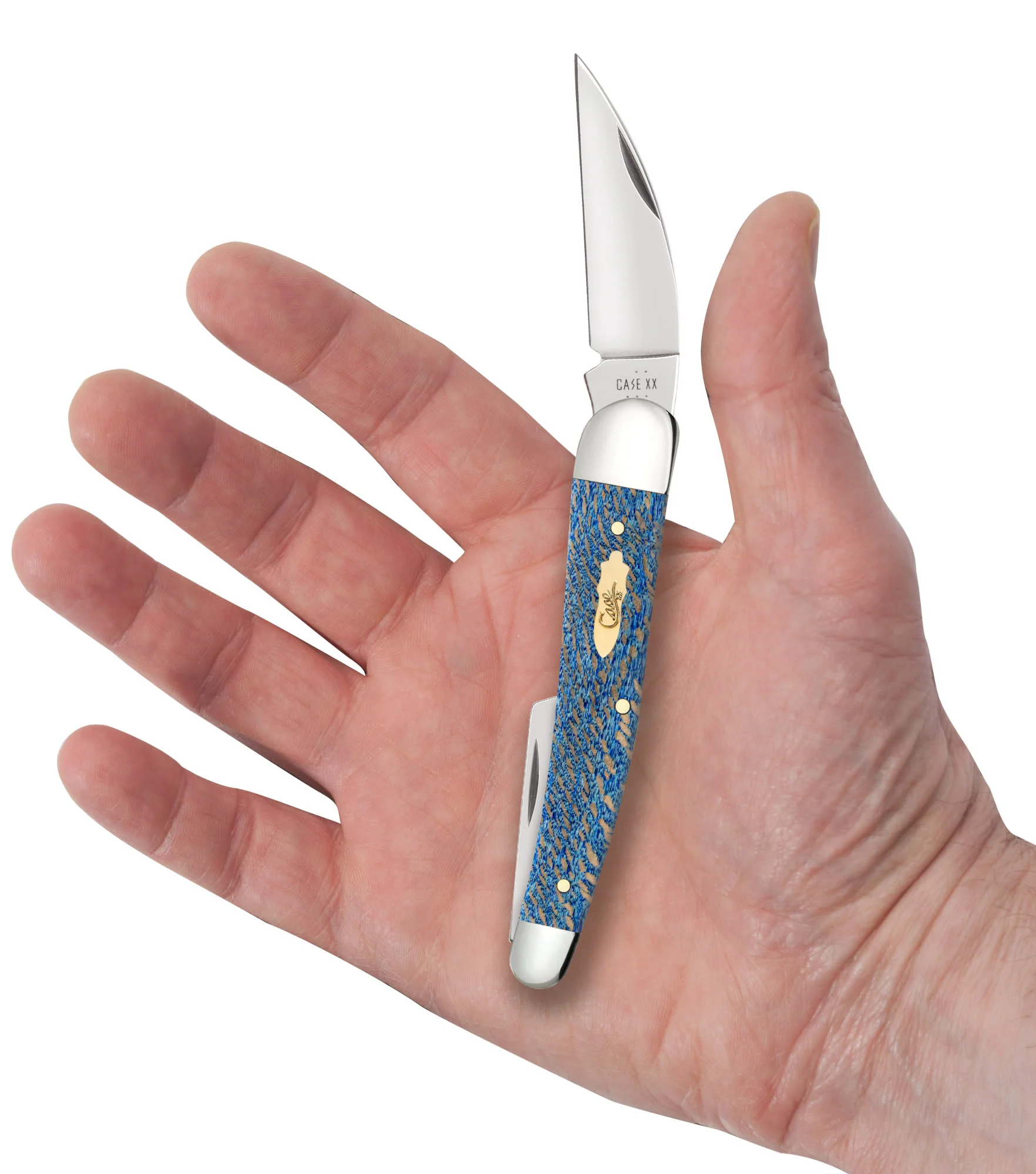 Smooth Blue Sycamore Wood Seahorse Whittler - Image 5