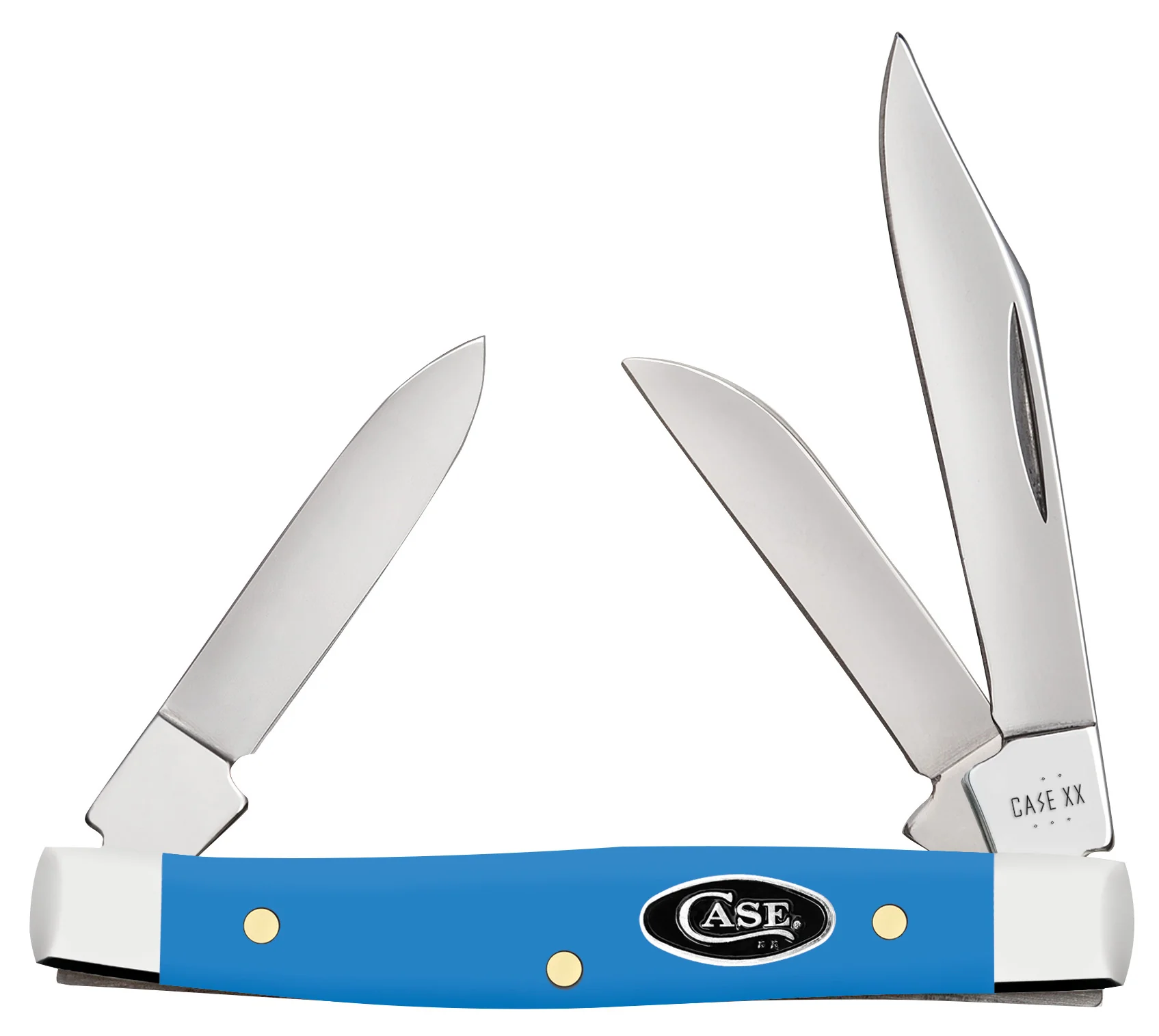 Smooth Light Blue Synthetic Small Stockman