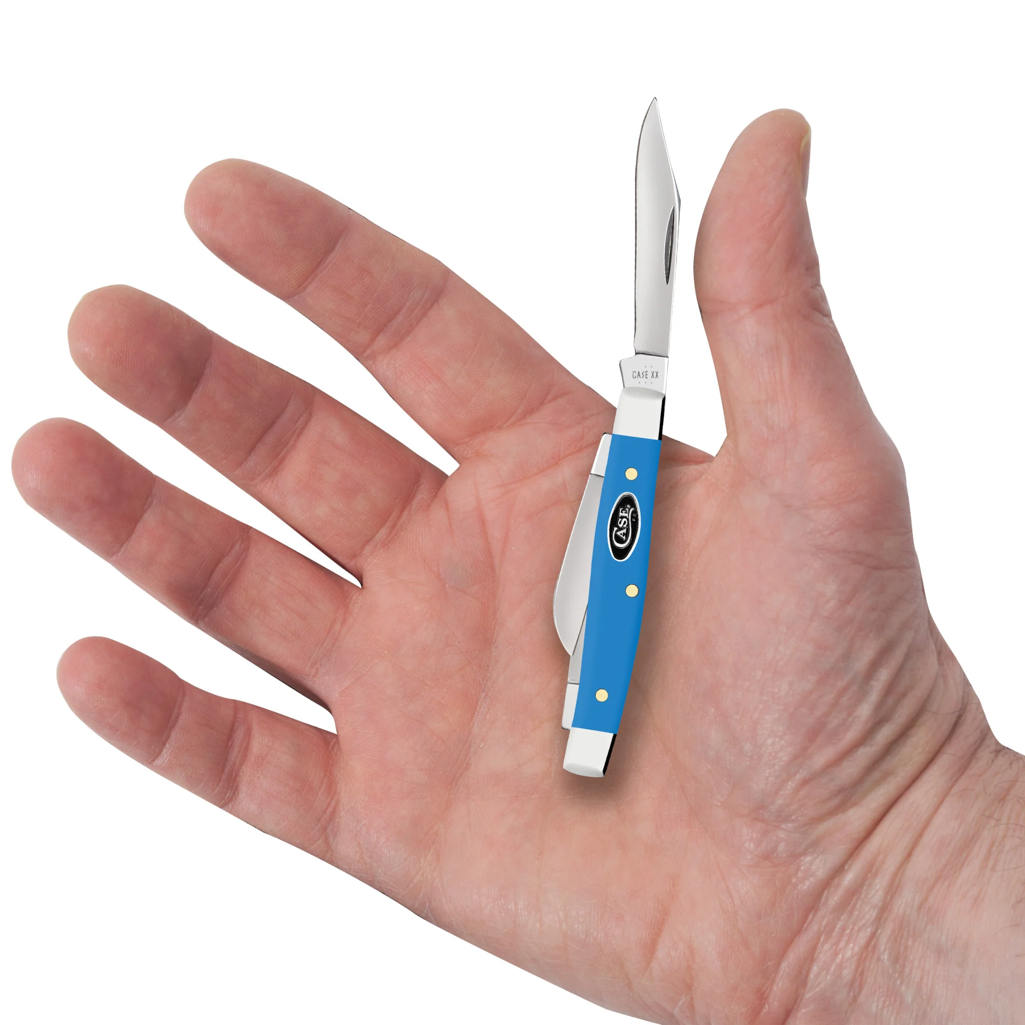 Smooth Light Blue Synthetic Small Stockman - Image 5