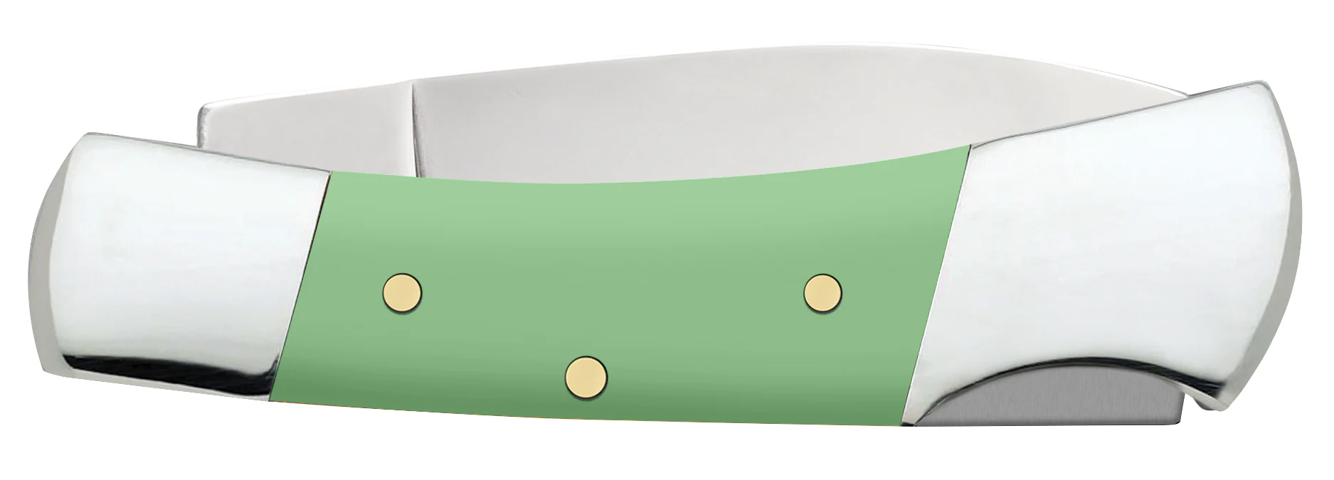 Smooth Mint Green Synthetic Lockback - Image 3
